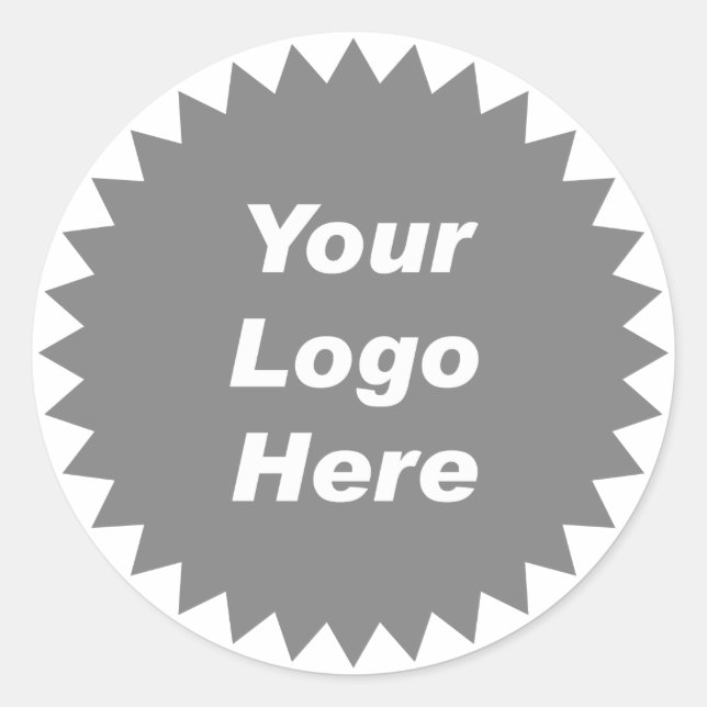 Ihr Logo hier Werbeplakat für den Firmenaufkleber Runder Aufkleber (Vorderseite)