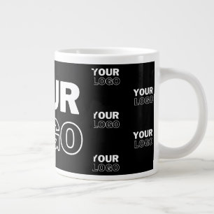 Ihr Logo & Hintergrund Wiederholendes Logo   Schwa Jumbo-Tasse