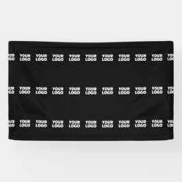 Ihr Logo | Horizontal gezogenes Streifenmuster Banner
