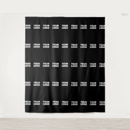 Ihr Logo | Horizontal gezogenes Streifenmuster Wandteppich