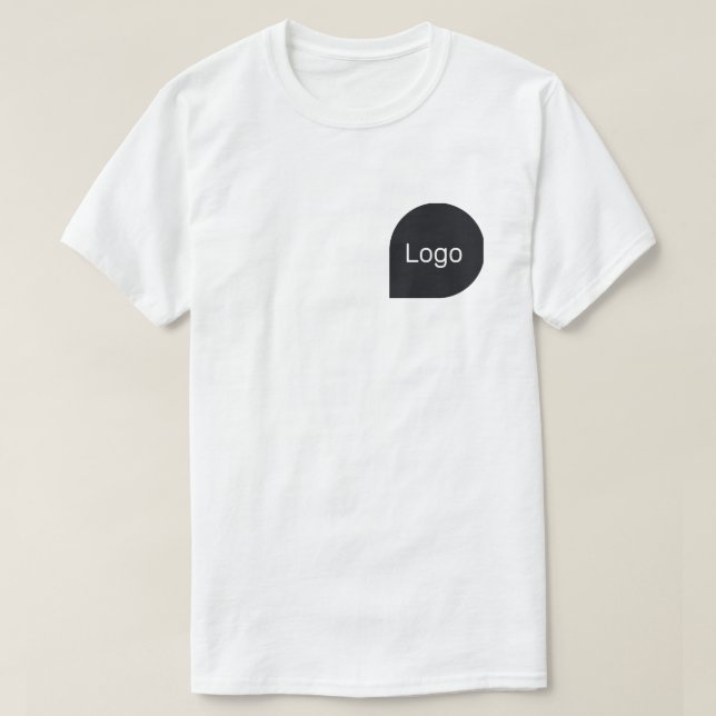 Ihr Logo in einfacher Form personalisieren T-Shirt (Design vorne)