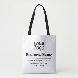 Ihr Logo ist Retro-modern, weiß und schwarz Tasche