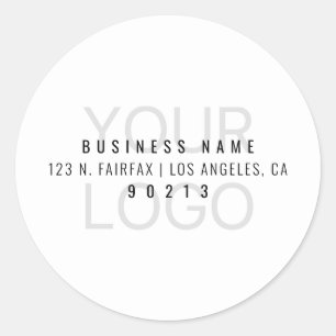 Ihr Logo leuchtet automatisch für den Hintergrund Runder Aufkleber