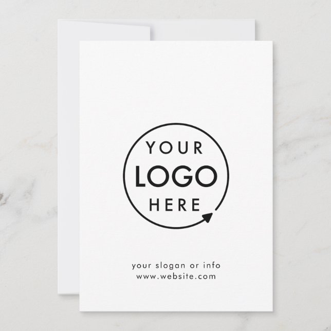 Ihr Logo | Minimalistische Karte für Unternehmen (Vorderseite)