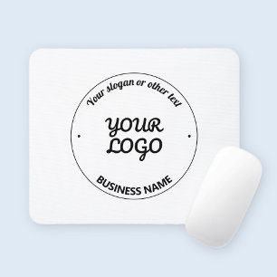Ihr Logo mit bearbeitbarem Slogan und Firmenname Mousepad