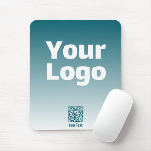 Ihr Logo mit editierbarem QR-Code und Farbverlauf Mousepad