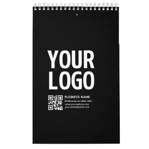 Ihr Logo mit editierbarem QR-Code und Text  Kalender