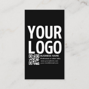 Ihr Logo mit editierbarem QR-Code und Text Telefonnummerkarte