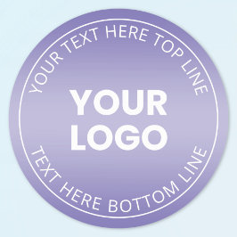 Ihr Logo mit oder ohne Farbabweichung Runder Aufkleber