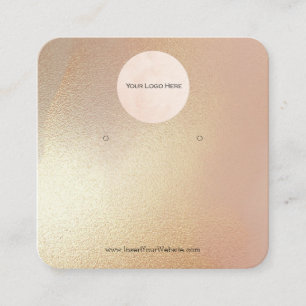 Ihr Logo Modern Gold Shimmer erhält Display Quadratische Visitenkarte