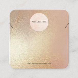 Ihr Logo Modern Gold Shimmer Juwelier Display Quadratische Visitenkarte