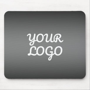 Ihr Logo & moderne dunkelgraue editierbare Farb-Om Mousepad