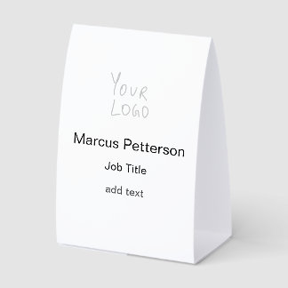 Ihr Logo moderner Name Jobtitel minimal Business s Tischaufsteller