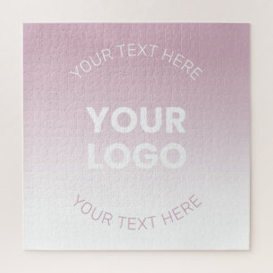 Ihr Logo   Modernes Dusty Pink & Weiß Ombre