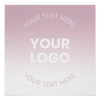Ihr Logo | Modernes Dusty Pink & White Ombre