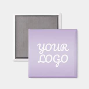 Ihr Logo & modernes einfaches Ombre   Lavendel Magnet