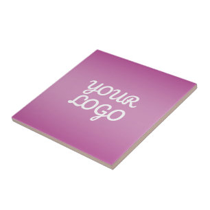 Ihr Logo & Modernes einfaches Ombre   Lila Fliese
