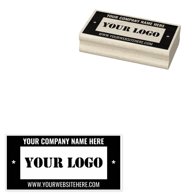 Ihr Logo Name Info Farbe Stempel Beispiel (Stempel)