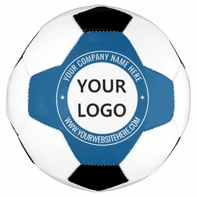 Ihr Logo Name Website Text und Farben Fußball-Ball Fußball (Vorderseite)