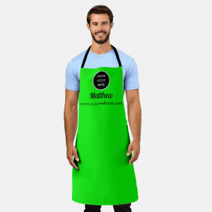 Ihr Logo Neon Green Elegant Yellow Business Schürze