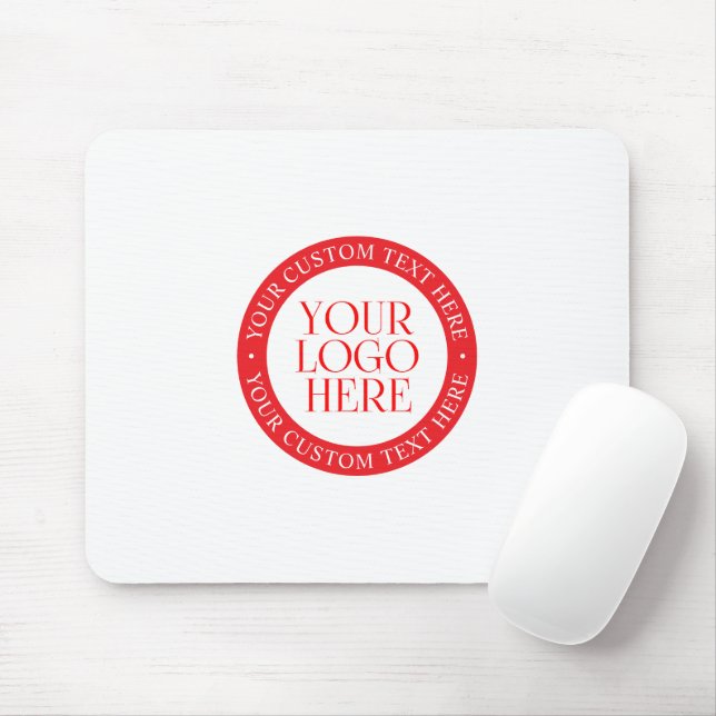 Ihr Logo oder anderes Bild | Weihnachten weiß und  Mousepad (Mit Mouse)