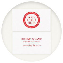 Ihr Logo oder anderes Bild | Weihnachten weiß und  Visitenkarte