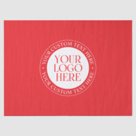 Ihr Logo oder anderes Bild | Weihnachtsrot und Wei Seidenpapier