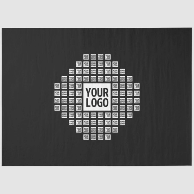 Ihr Logo oder Bild | Einzigartiges modernes Muster Seidenpapier (Vorderseite)