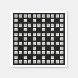 Ihr Logo oder Bild Einzigartiges, sich wiederholen Serviette