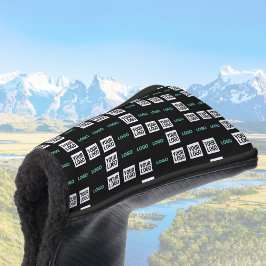 Ihr Logo oder Bild | Zig Zag Muster mit zwei Bilde Golf Headcover