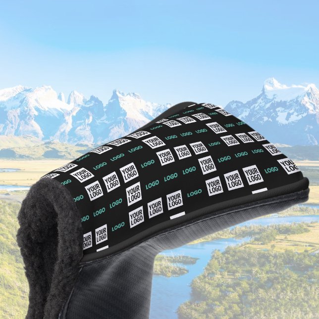 Ihr Logo oder Bild | Zig Zag Muster mit zwei Bilde Golf Headcover (Von Creator hochgeladen)