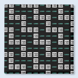 Ihr Logo oder Bild | Zig Zag Muster mit zwei Bilde Magnet