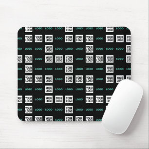 Ihr Logo oder Bild   Zig Zag Muster mit zwei Bilde Mousepad