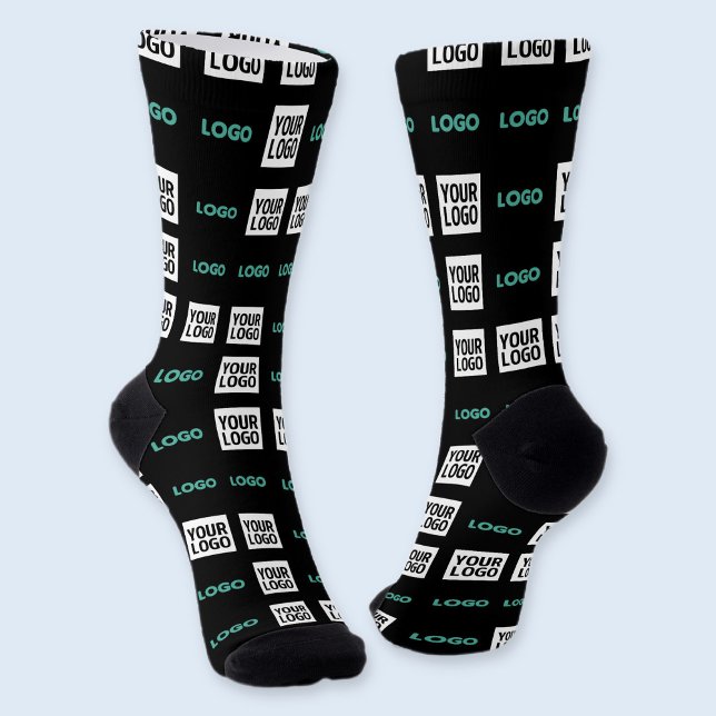 Ihr Logo oder Bild | Zig Zag Muster mit zwei Bilde Socken (Von Creator hochgeladen)