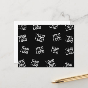 Ihr Logo oder Bild Zufällig aussehende Vorlage Postkarte
