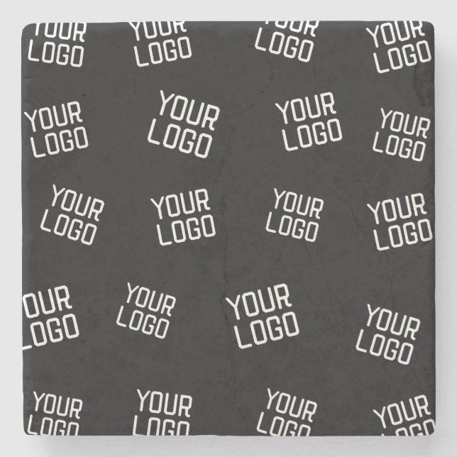 Ihr Logo oder Bild | Zufällige Suchvorlage Steinuntersetzer (Vorderseite)