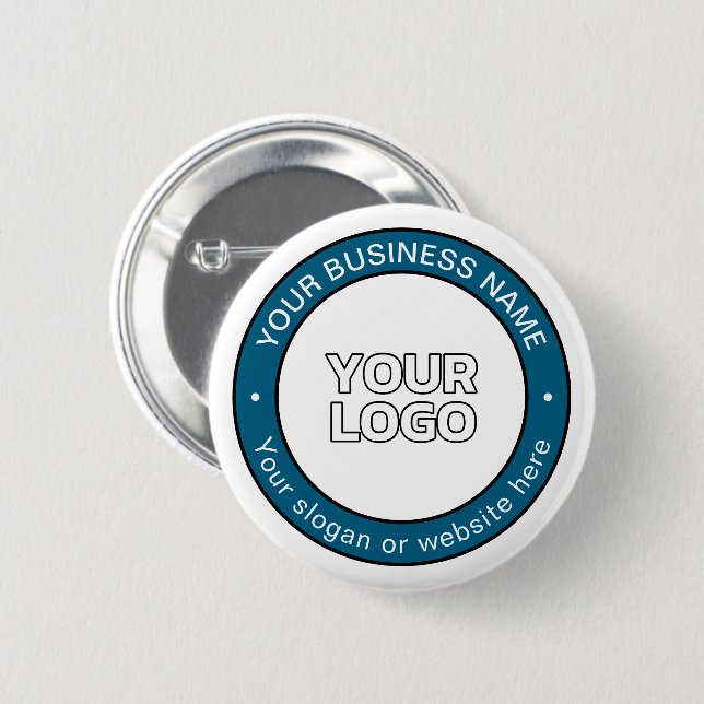 Ihr Logo oder Design & anpassbarer kreisförmiger T Button (Vorne & Hinten)