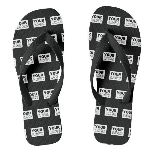 Ihr Logo oder Design | Bearbeitbarer Farbhintergru Flip Flops (Fußbett)