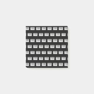 Ihr Logo oder Design   Bearbeitbarer Farbhintergru Post-it Klebezettel