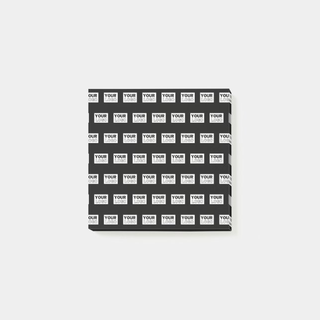 Ihr Logo oder Design | Bearbeitbarer Farbhintergru Post-it Klebezettel (Vorderseite)