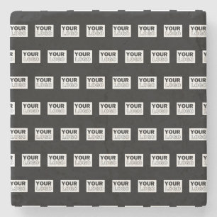 Ihr Logo oder Design Bearbeitbarer Farbhintergru Steinuntersetzer