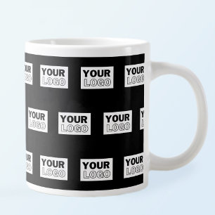 Ihr Logo oder Design Hintergrund mit editierbare Jumbo-Tasse