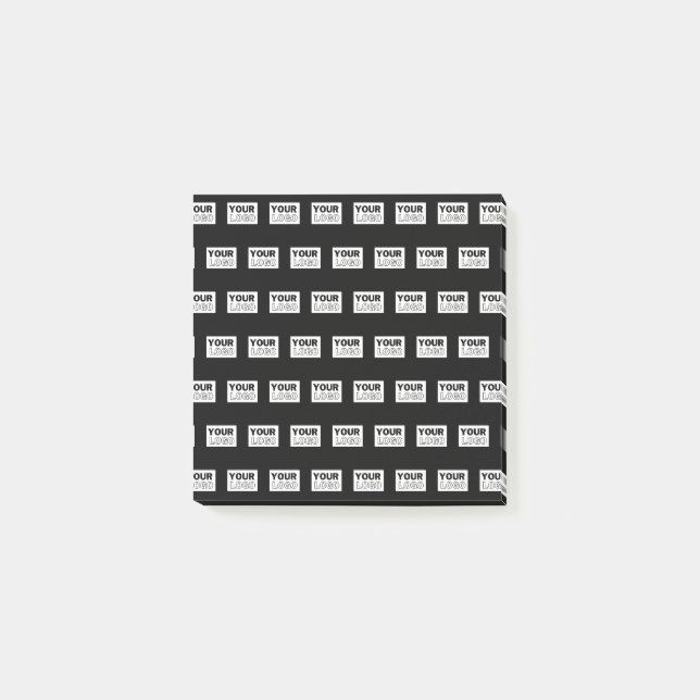 Ihr Logo oder Design | Hintergrund mit editierbare Post-it Klebezettel (Vorderseite)