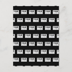 Ihr Logo oder Design Hintergrund mit editierbare Postkarte