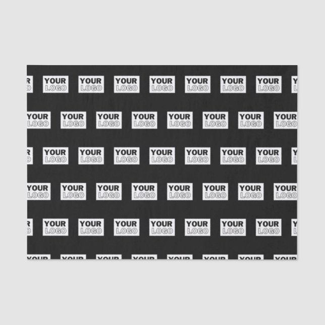 Ihr Logo oder Design | Hintergrund mit editierbare Seidenpapier (Vorderseite)