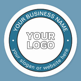 Ihr Logo oder Design und Ihr benutzerdefinierbarer Runder Aufkleber