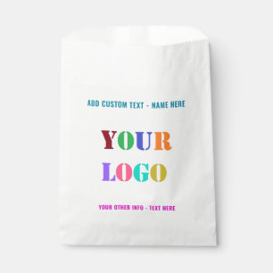 Ihr Logo oder Foto mit individuellem Text Günstige Geschenktütchen