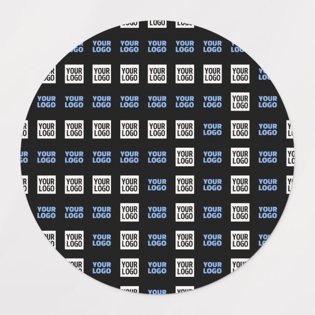 Ihr Logo oder hochgeladenes Bild | Geometrisches M Etiketten (Design 1)