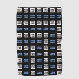 Ihr Logo oder hochgeladenes Bild | Geometrisches M Golfhandtuch