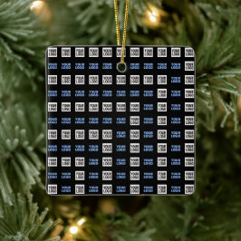 Ihr Logo oder hochgeladenes Bild | Geometrisches M Keramikornament